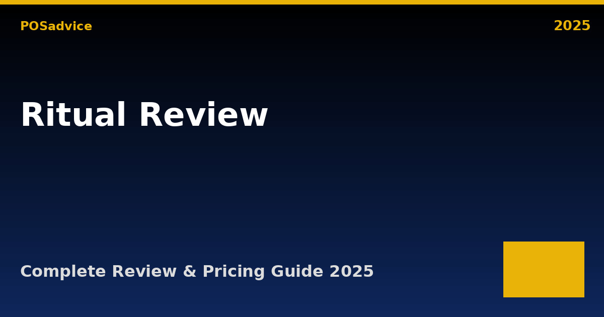 Ritual POS Review 2025: Pricing, Features, Pros & Cons