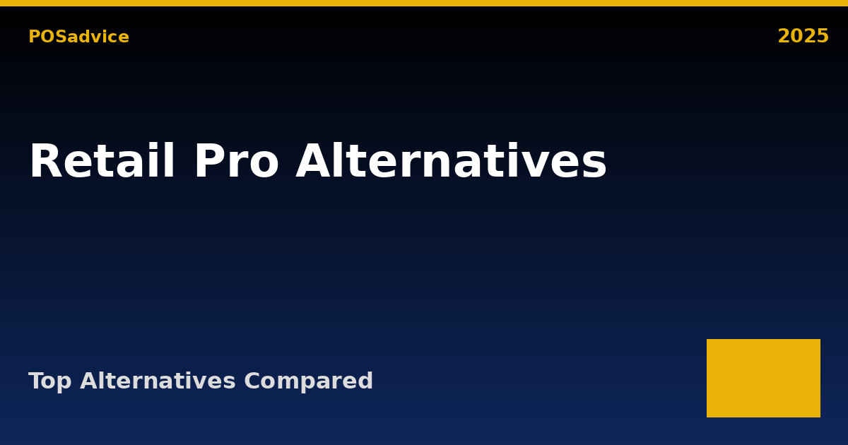 Top Retail Pro Alternatives (2025) – Best Similar POS Systems