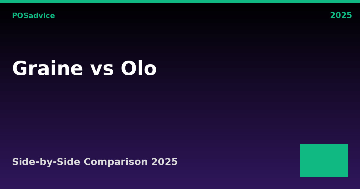 Graine POS vs Olo: Which POS Is Better? (2025)